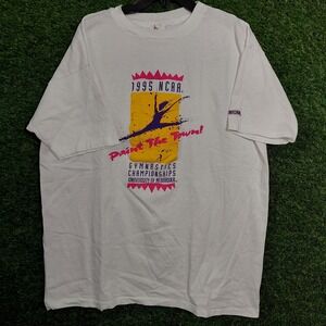 Vintage 1995 NCAA Gymnastics‎ Championships University Nebraska T-Shirt XL